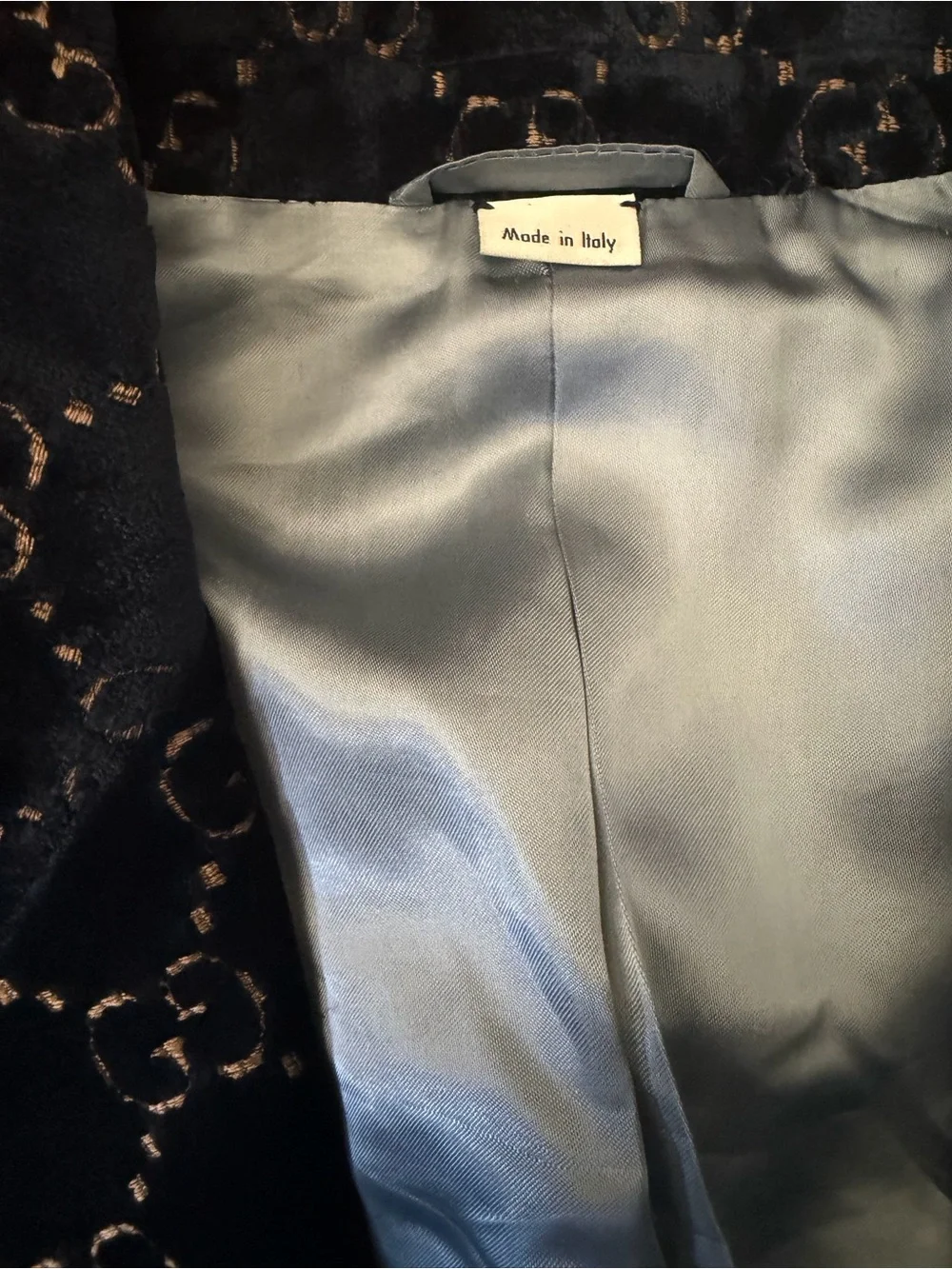 Gucci Men’s Gg Velvet Blazer size 50R $3500